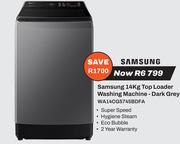Samsung 14Kg Top Loader Washing Machine Dark Grey WA14CG5745BDFA