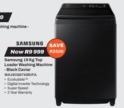Samsung 19Kg Top Loader Washing Machine Black Caviar WA19CG6745BVFA