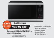 Samsung 40L Solo MWO Silver Trim LED Display MS40DG5504ATFA