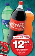 Coca-Cola/Fanta/Sprite/Stoney Cold Drink Assorted-2ltr-Each