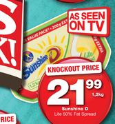 Sunshine D Lite 50% Fat Spread-1.2kg