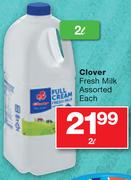 Clover Fresh Milk Assorted-2ltr 