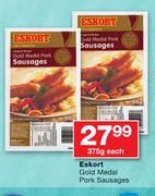 Eskort Gold Medal Pork Sausages-375g Each