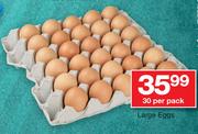 Large Eggs-30's Per Pack