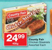 Country Fair Chicken Steaklets Assorted-400g