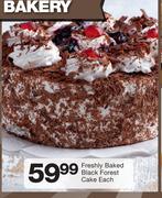 Freshly Baked Black Forest Cake-Each