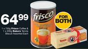 Frisco Coffee 750g & 200g Bakers Tennis Biscuit Assorted-Each