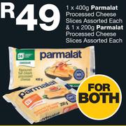 Parmalat Processed Cheese Slices Assorted 400g & 200g Cheese Slices Assorted-Each