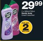 Handy Andy Cream Assorted-2x500/750ml
