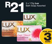Lux Bath Soap Assorted-3x175g