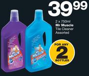 Mr Muscle Tile Cleaner Assorted-2x750ml