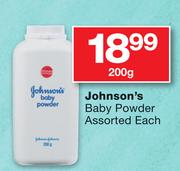 Johnson's Baby Powder Assorted-200g Each