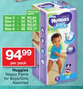 Huggies Nappy Pants For Boys/Girls-Per Pack