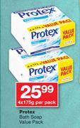 Protex Bath Soap Value Pack-4x175g Per Pack