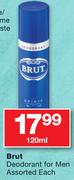 Brut Deodorant For Men Assorted-120ml Each