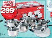 Majore Stainless Steel Cookware Set 12 Piece-Per Set