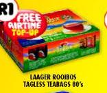 Laager Rooibos Tagless Teabags-80's