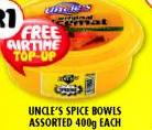 Uncle's Spice Bowls Assorted-400G