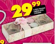 4 - Piece Tealight Candles With 2 Holders