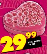 Heart Shaped Tin Box