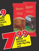Beacon Chocolate Slabs-90gm/100gm Each