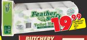 Feather Soft 1 Ply Toilet Rolls-10's