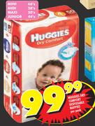 Huggies Dry Comfort Disposable Nappies Mini-66's/Midi-58's/Maxi-50's/Junior-44's-Per Pack
