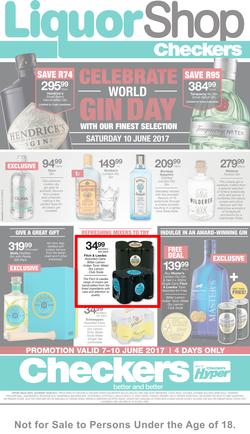 Checkers LiquorShop KZN : Gin Day (7 June - 10 June 2017), page 1