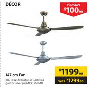 Decor 147cm Fan 38L OLW-Each