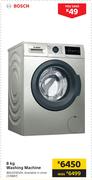Bosch 8Kg Washing Machine (Silver) WAJ2018SZA