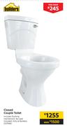 Builders Closed Couple Toilet Including Flushing Mechanism