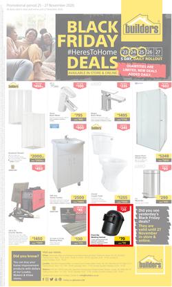 Builders Zambia : Black Friday (25 November - 27 November 2020), page 1