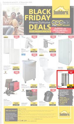 Builders Zambia : Black Friday (25 November - 27 November 2020), page 1