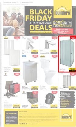 Builders Zambia : Black Friday (25 November - 27 November 2020), page 1