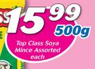 Top Class Soya Mince-500g Each