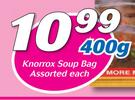 Knorrox Soup Bag-400g Each