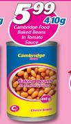 Cambridge Food Baked Beans In Tomato Sauce-410g