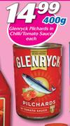 Glenryck Pilchards In Chilli/Tomato Sauce-400g Each