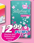 Stayfree Maxi Sanitary Pads 8’s/10’s-Each