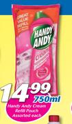 1Handy Andy Cream Refill Pouch-750ml Each