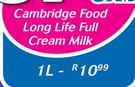 1Cambridge Food Long Life Full Cream Milk-1Ltr