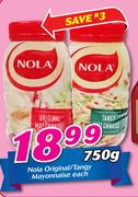 Nola Original/Tangy Mayonnaise-750g Each