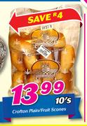 Crofton Plain/Fruit Scones-10's