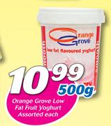 Orange Grove Low Fat Fruit Yoghurt Assorted-500g Each