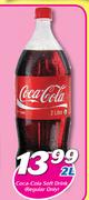 Coca-Cola Soft Drink Regular Only-2Ltr