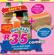 Coo-ee Soft Drink Assorted-4 x 2Ltr Combo