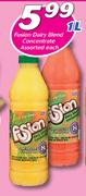 Fusion dairy Blend Concentrate Assorted-1Ltr Each