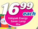 Valupak Energy Saver Lamp 15W-Each