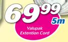 Valupak Extension Cord 5m