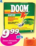 Doom Mosquito Coils 10’s